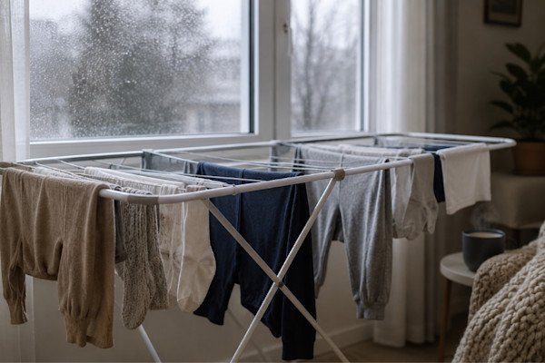 Como secar roupa rápido no inverno