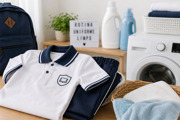 Como lavar uniforme escolar