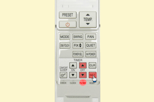 Bấm nút Timer OFF để hẹn giờ tắt máy lạnh Toshiba