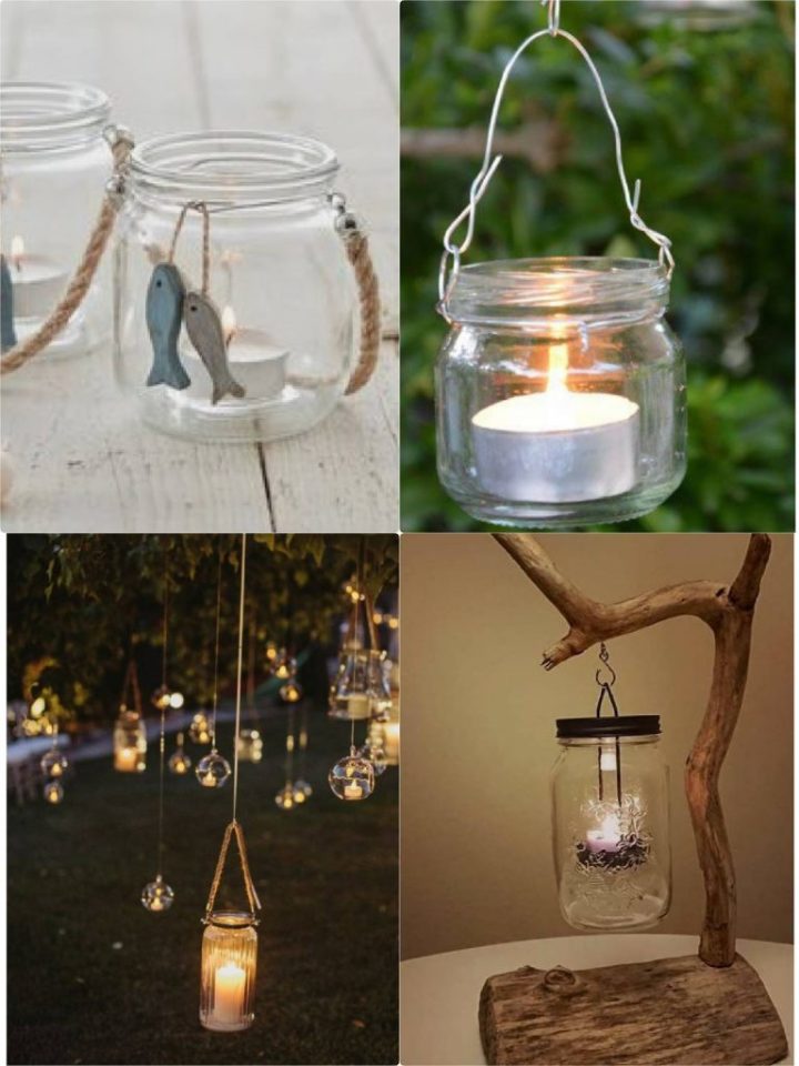 Lọ đựng nến thơm bằng chai thủy tinh tái chế