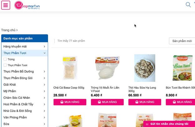 Dịch vụ đi chợ Co.opmart